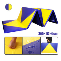 Gelb&Blau Weichbodenmatte Turnmatte Klappbar Gymnastikmatte 180x80x5/240x120x5 cm