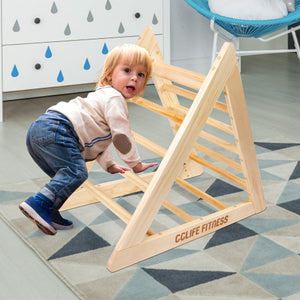 Kletterdreiecke nach Pikler Art Holz Indoor für Babys Kinder kleinkinder Aktivspielzeug natürliche ungiftige Farbe