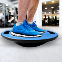 ScSPORTS® Balance Board - Rund, 40 cm Durchmesser, mit Griffen, für  Fitness, Physiotherapie, Training, Rot - Wackelbrett