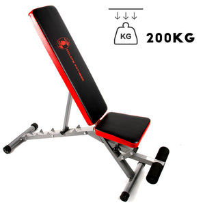 Multifunktion Hantelbank Schrägbank Verstellbar mit Beinhalterung Trainingsbank Bankdrücken Weight Bench