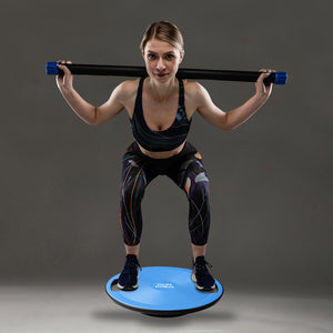 Balance Board 40cm Holz Wackelbrett Balance Kunststoff für Fitness Physiotherapie zur Stärkung der Tiefenmuskulatur